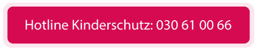Rotes Quadrat mit Text: Hotline Kinderschutz: 030610066